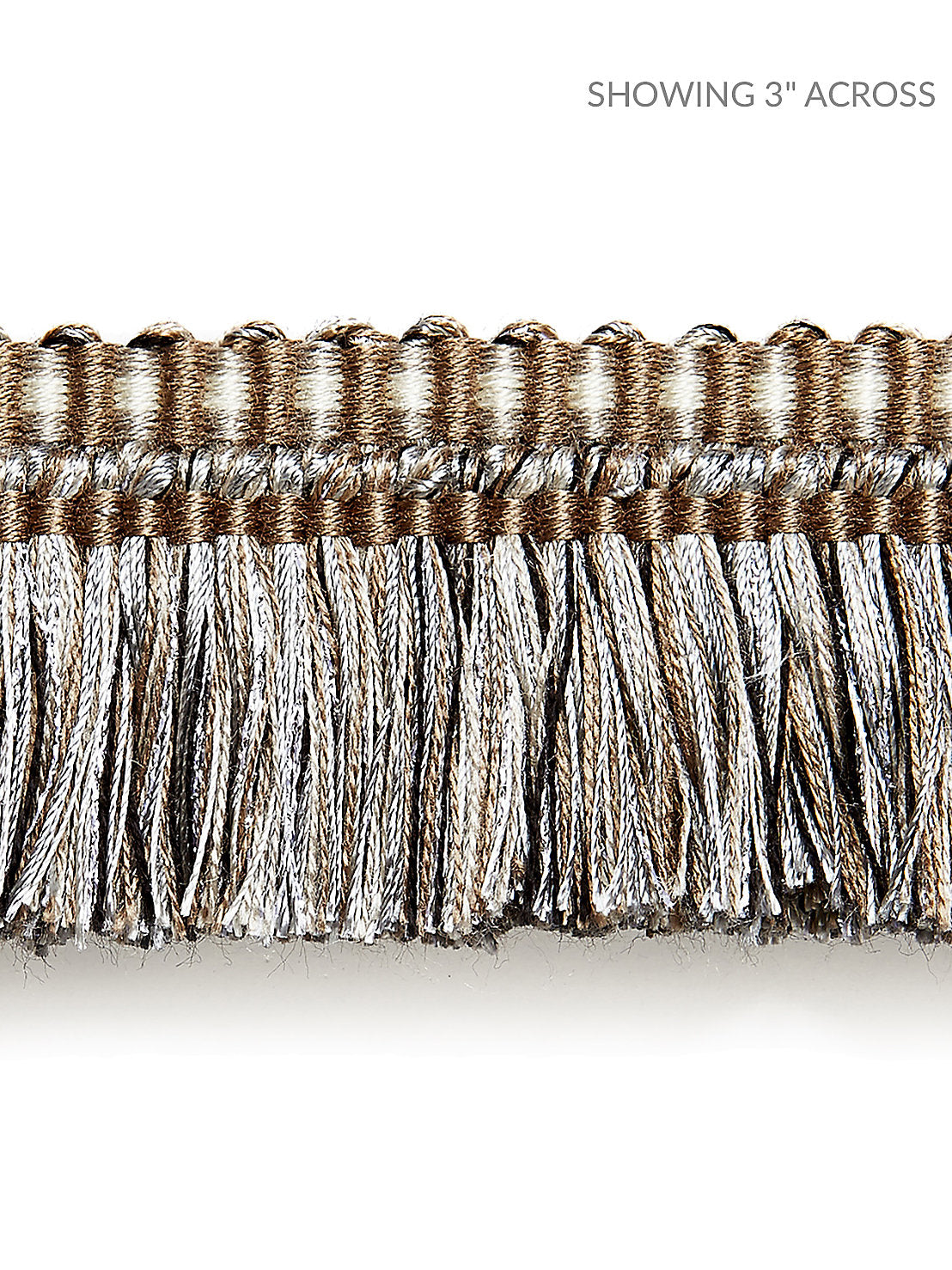 Shimmer Brush Fringe - Smoke - Scalamandre Trim