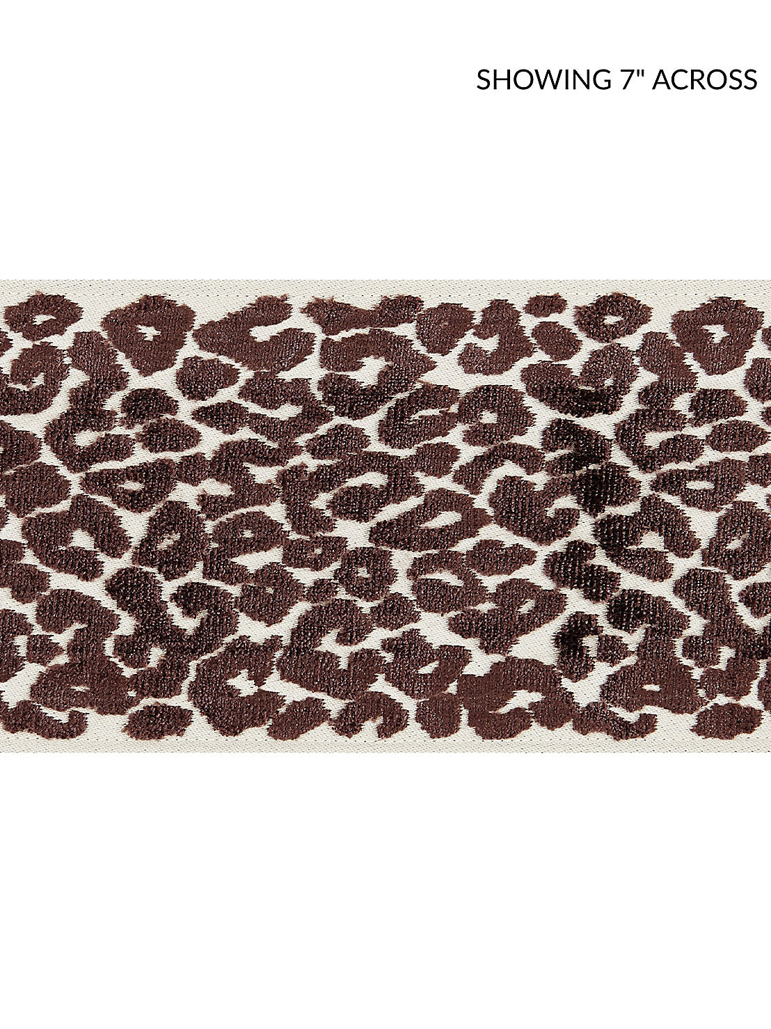 Leopard Velvet Tape - Espresso