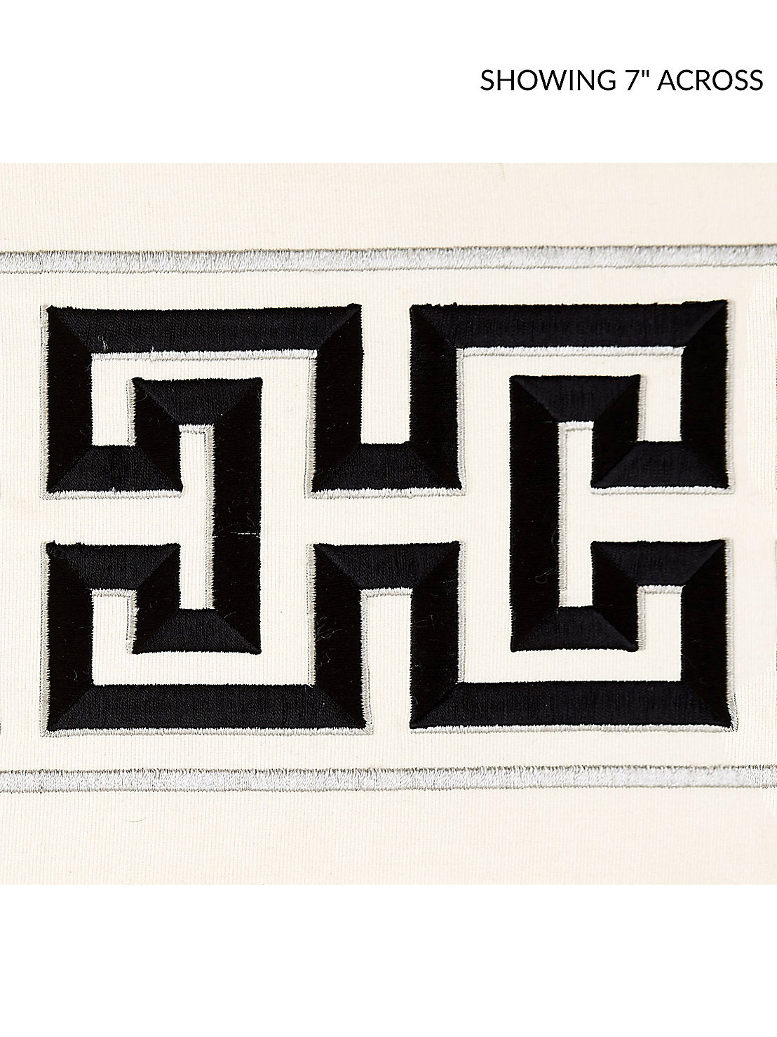 Imperial Embroidered Tape - Noir
