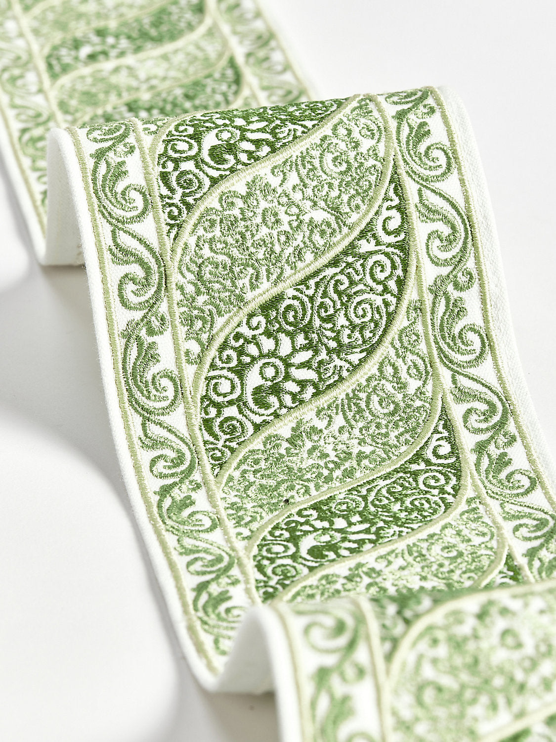 Paisley Embroidered Tape - Meadow - Scalamandre Trim