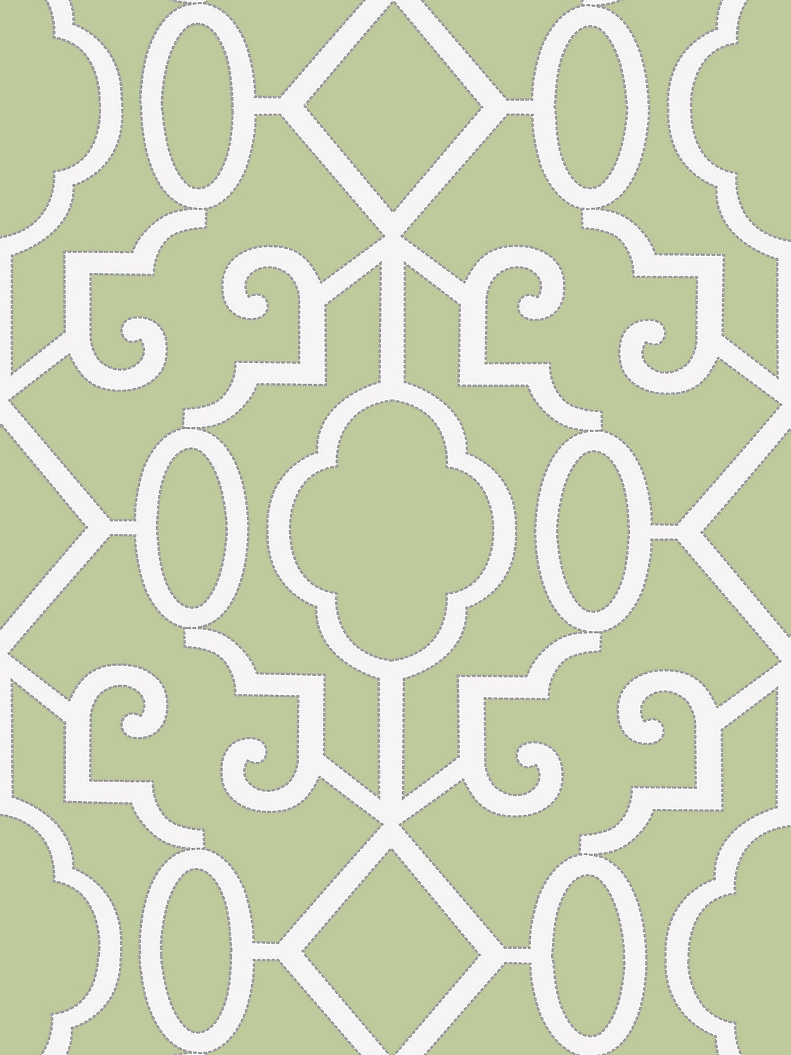 Ming Fretwork Wallpaper - Pear