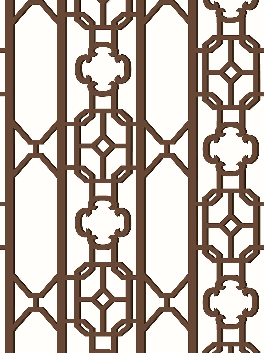 Joanna Fret - Affogato - Scalamandre Wallpaper