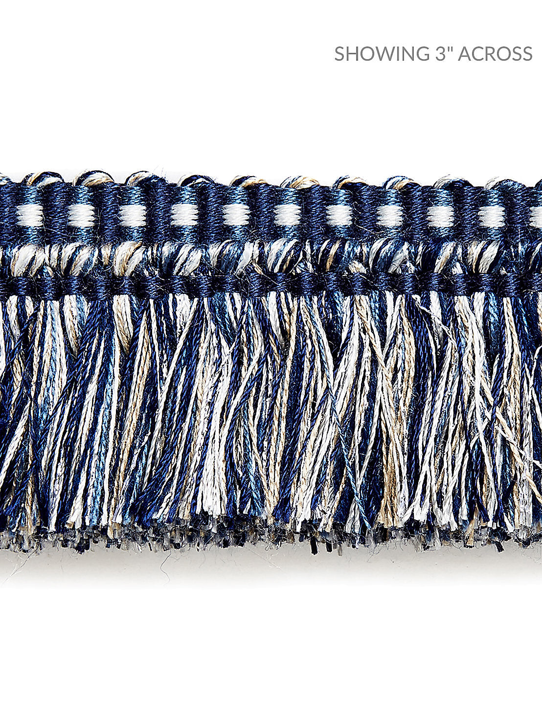 Shimmer Brush Fringe - Indigo - Scalamandre Trim