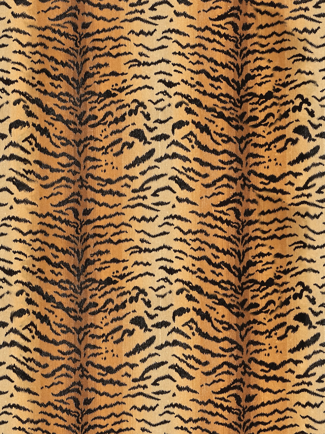 Tigre - Ivory, Gold & Black - Scalamandre Fabric