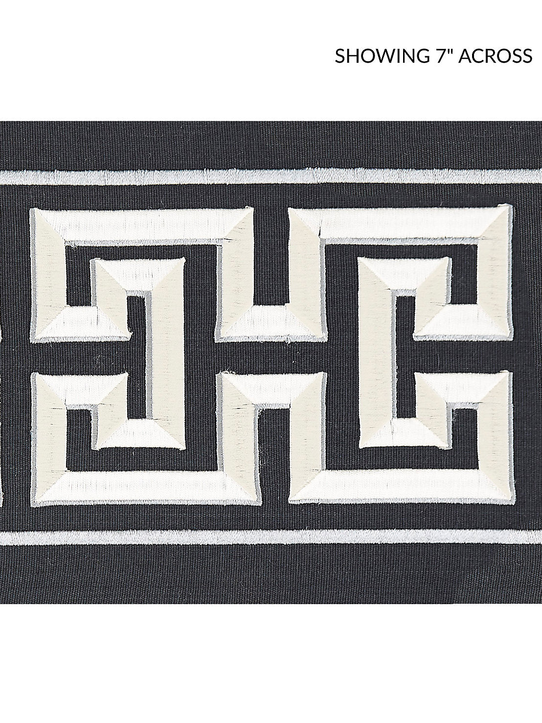 Imperial Embroidered Tape - Charcoal - Scalamandre Trim