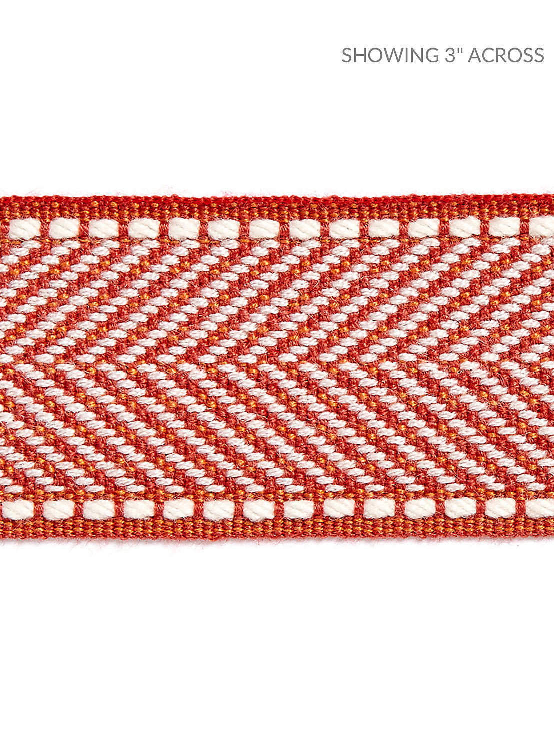Montauk Herringbone Tape - Coral