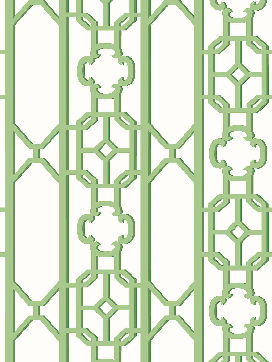 Joanna Fret - Pear - Scalamandre Wallpaper
