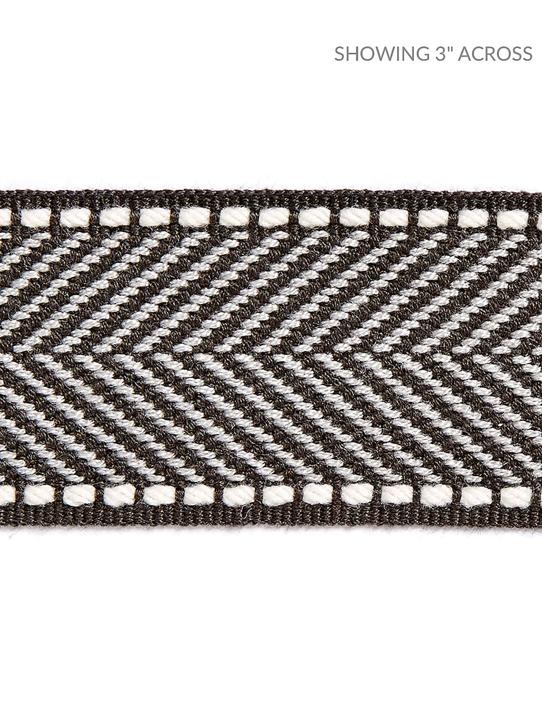 Montauk Herringbone Tape - Charcoal