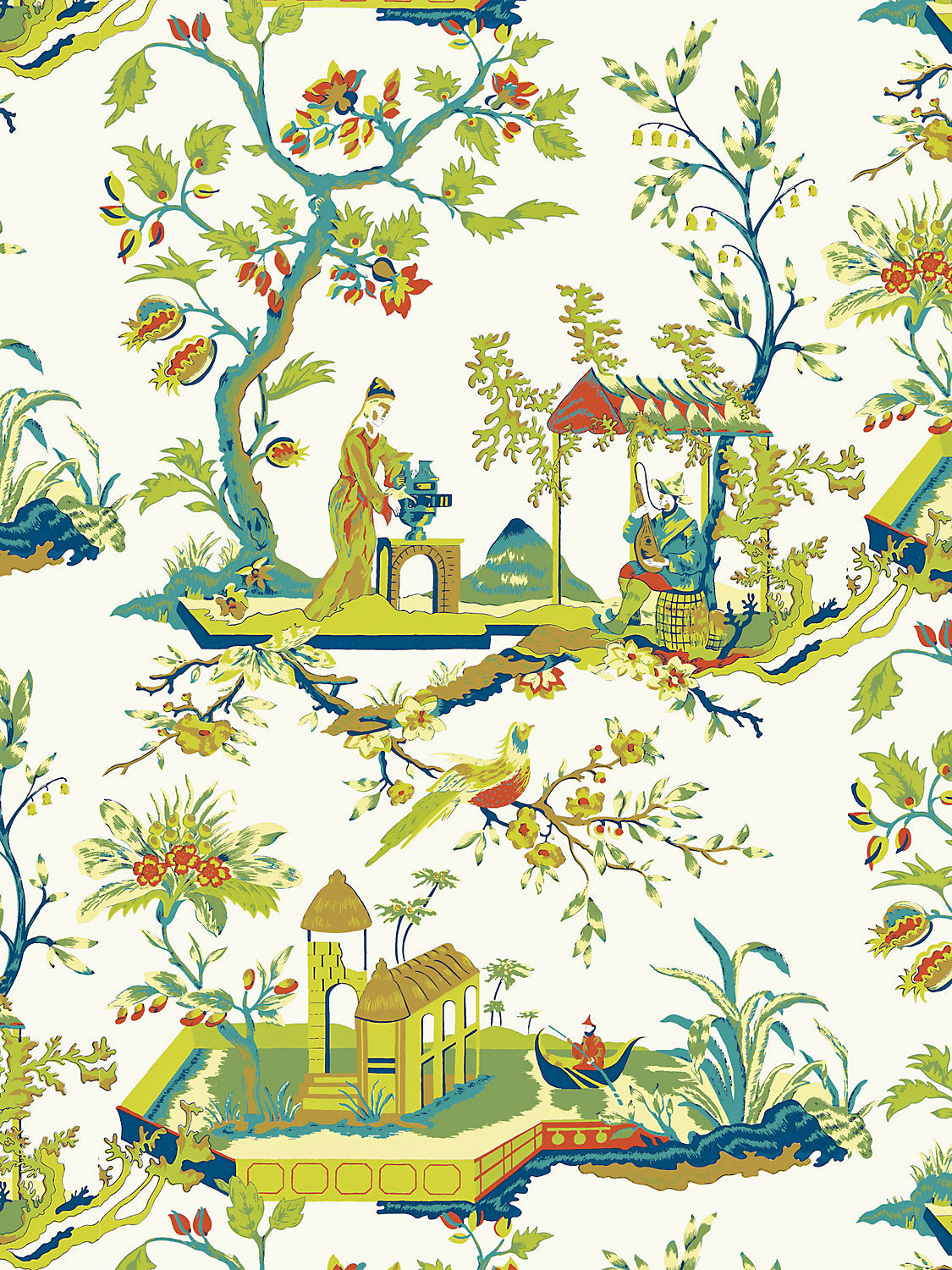 Ch'In Ling - Multicolor On Ivory