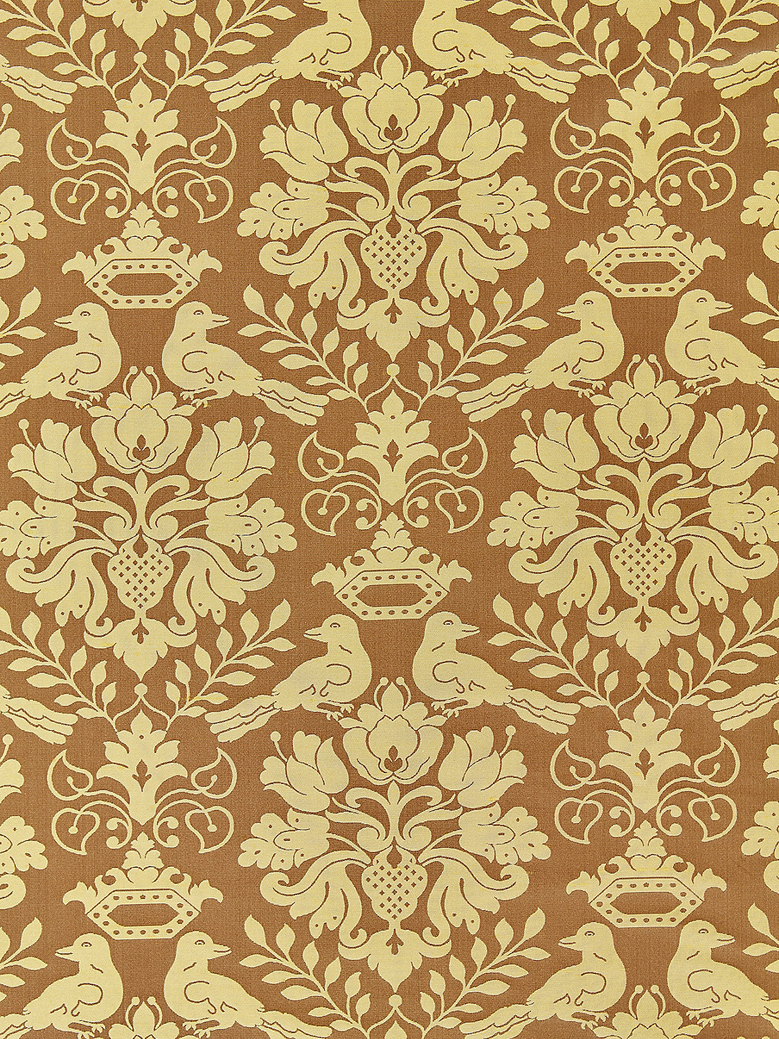 Love Bird - Chocolate & Gold - Scalamandre Fabric