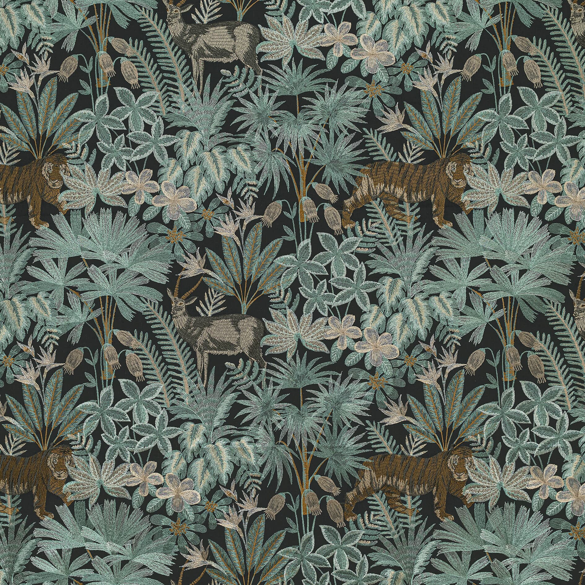 Serafina 1 Turquoise by Stout Fabric