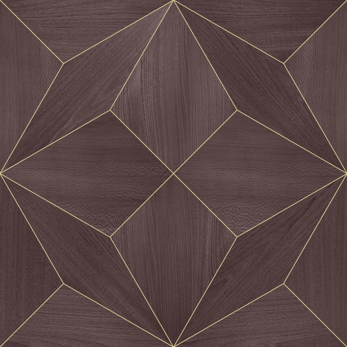 Seabrook Designs SHS10102 Handmade Selections Estrella Wood Veneer Grasscloth  Wallpaper Glazed Plum