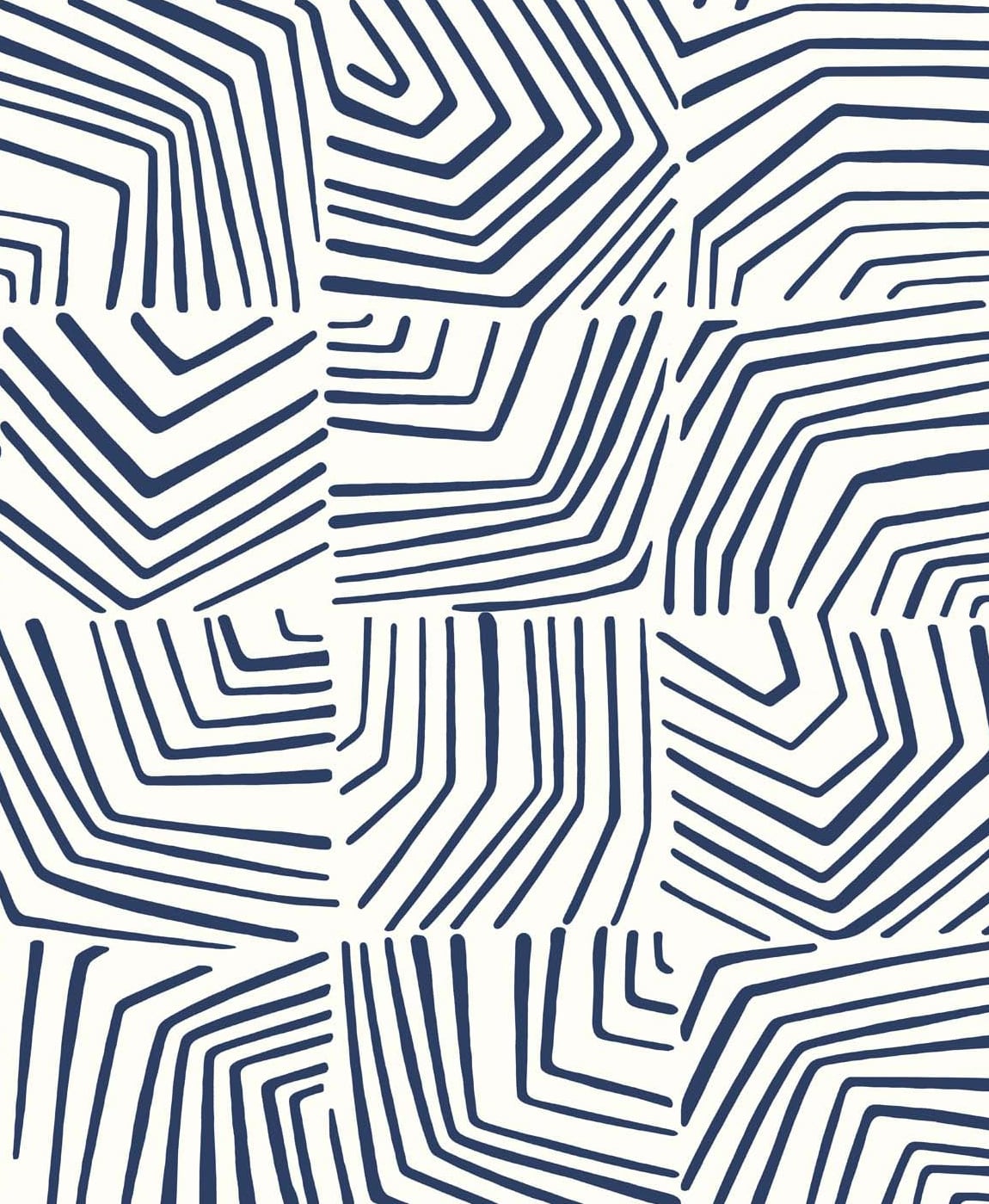 Seabrook Designs SL80212 The Simple Life Linework Maze  Wallpaper Imperial Blue