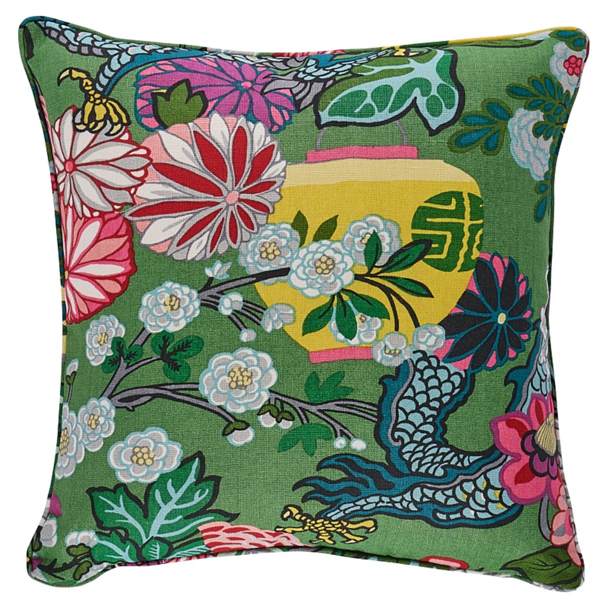 Chiang Mai Dragon - Jade - SO17327706 - 22" x 22" - Schumacher Pillow