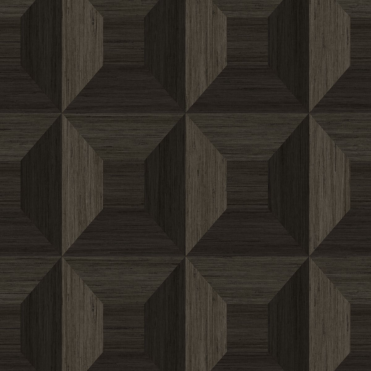 Seabrook Designs TC70606 More Textures Squared Away Geometric Embossed Vinyl  Wallpaper Brown