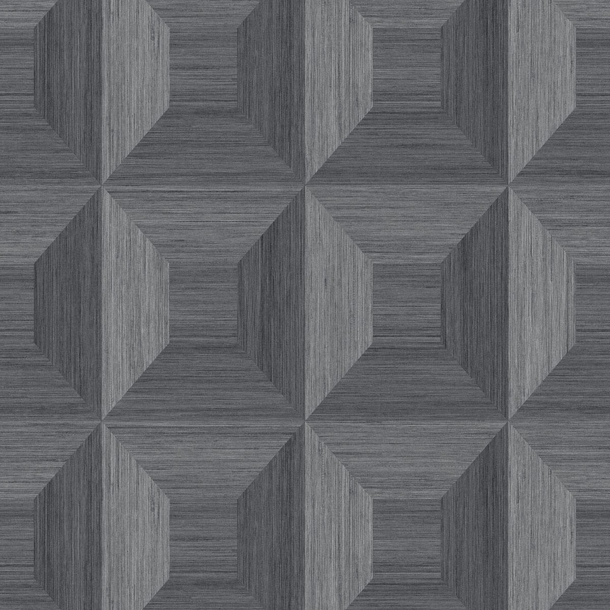 Seabrook Designs TC70608 More Textures Squared Away Geometric Embossed Vinyl  Wallpaper Cove Gray