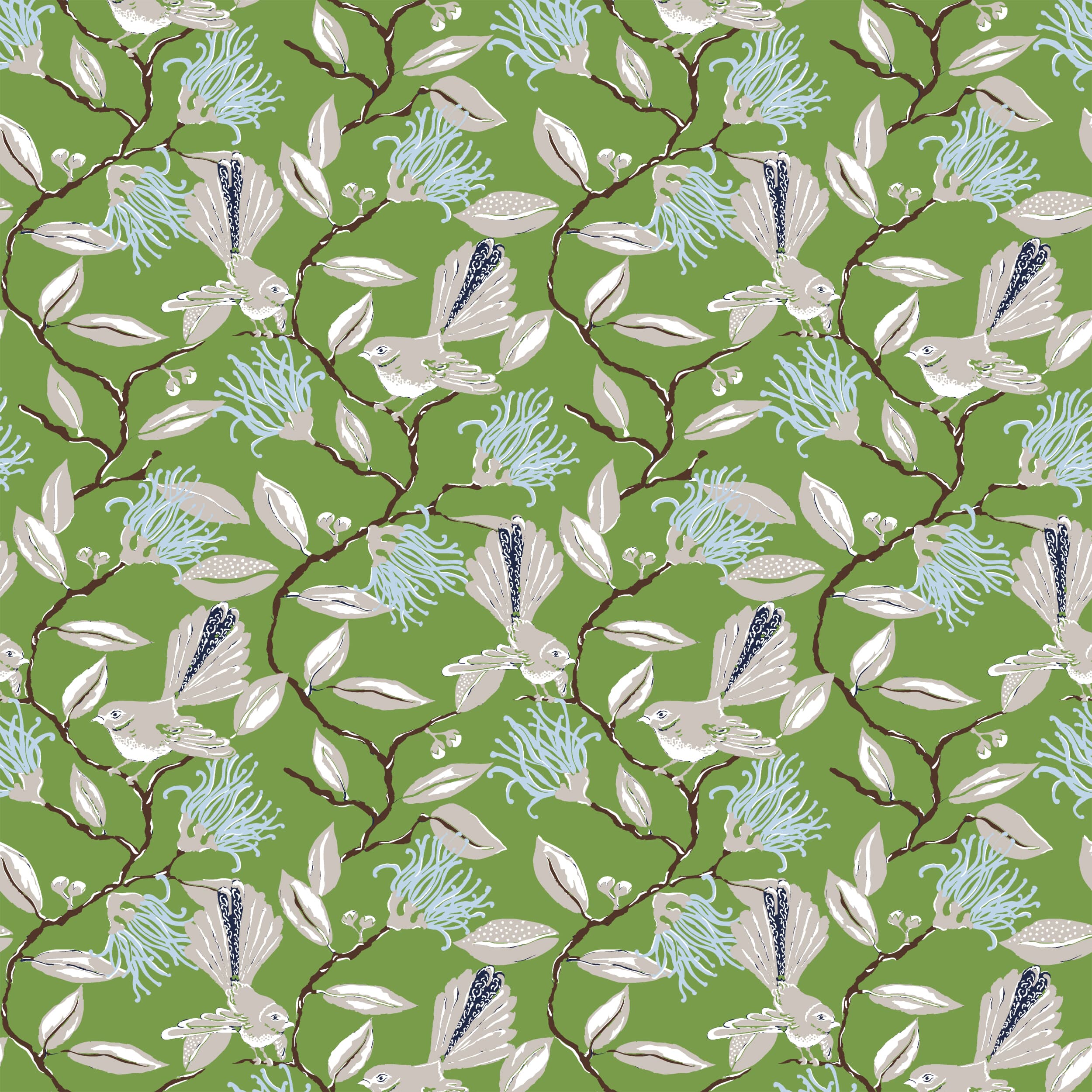 W05vl-2 Onlooker Grass Wallpaper by Stout Fabric