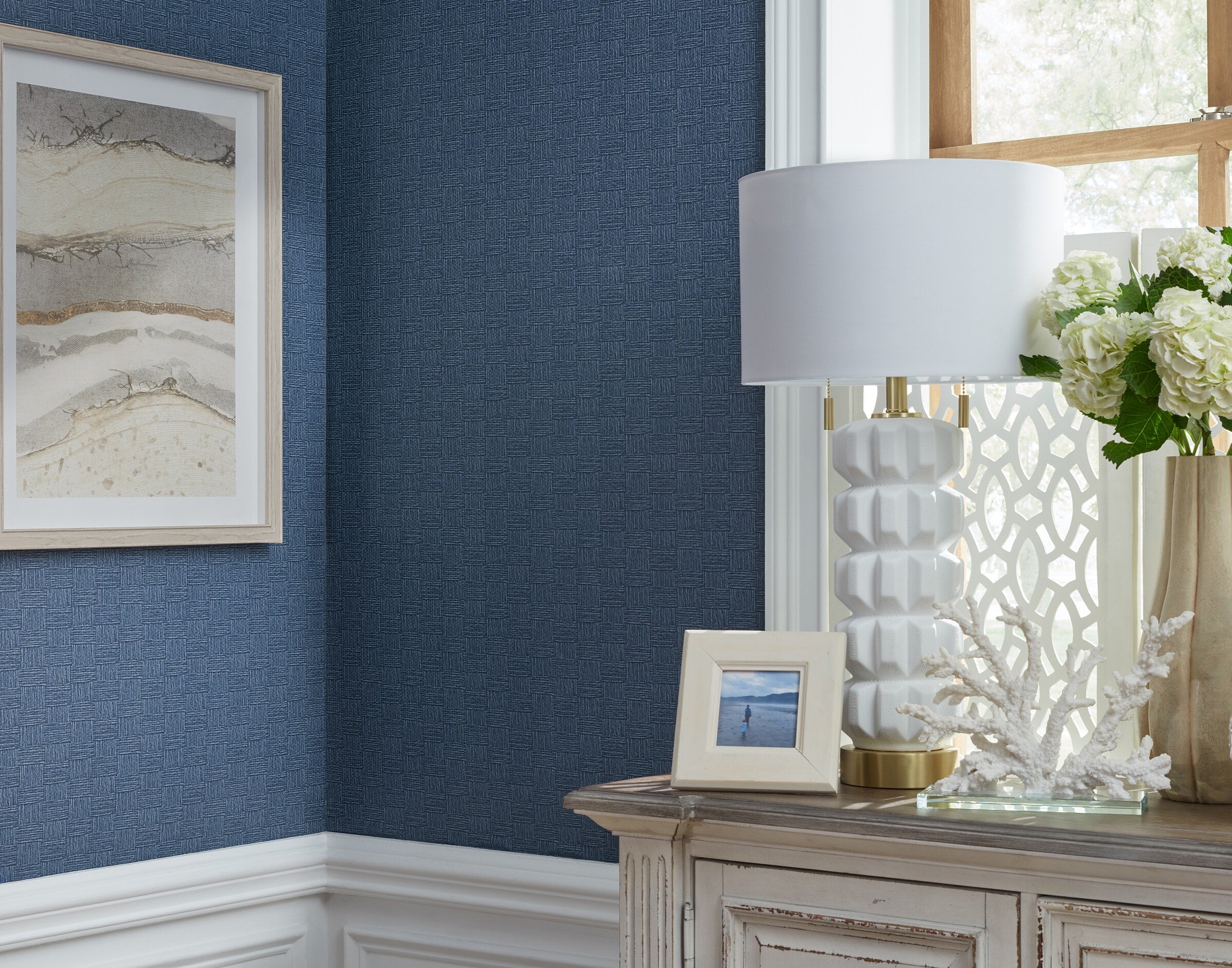 W1016-1 Lacey Birch Wallpaper - Stout Textiles