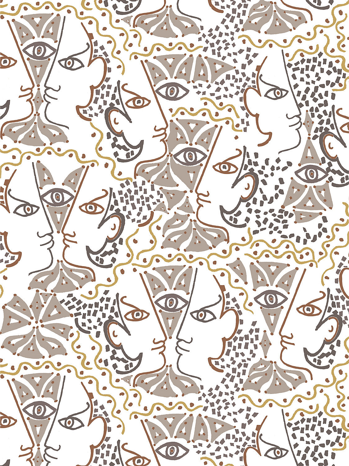 Union - Taupe - Scalamandre Wallpaper