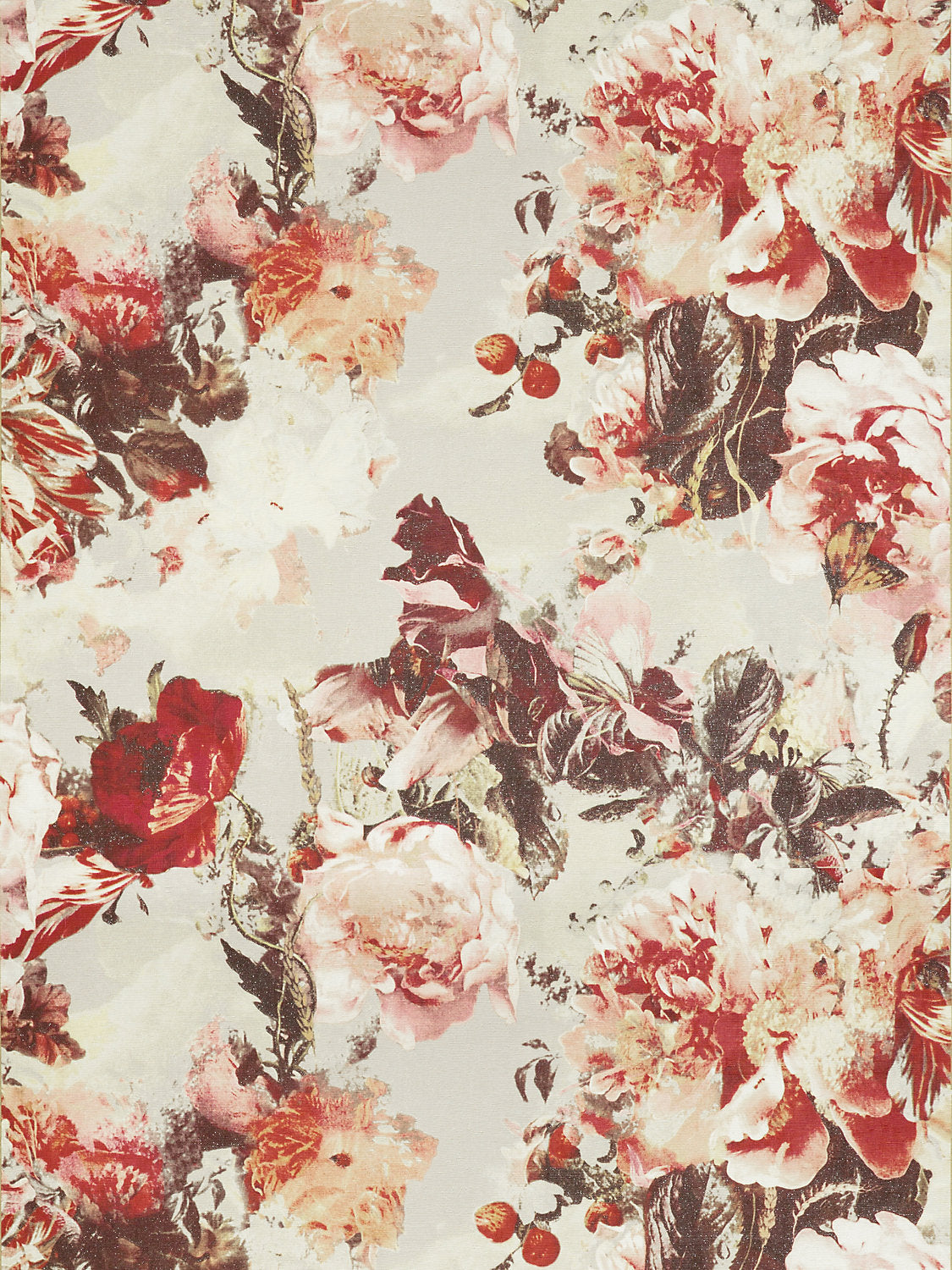 Flamboyant - Laque - Scalamandre Wallpaper