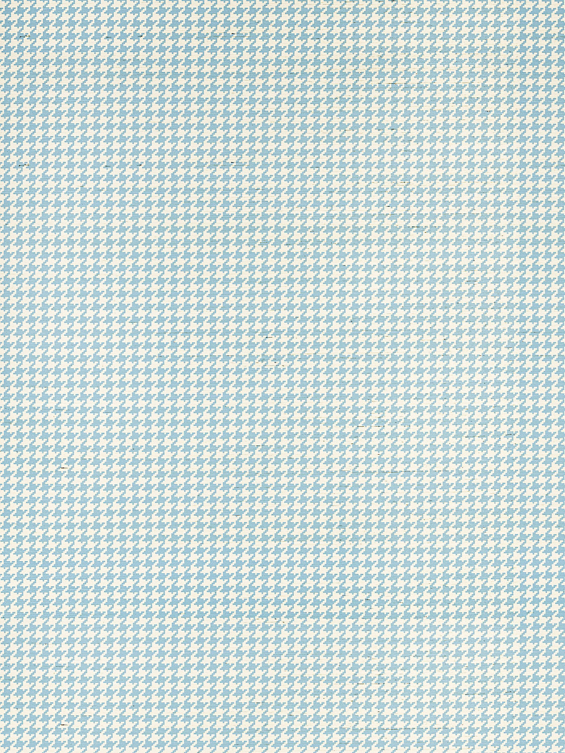 Houndstooth Sisal - Sky - Scalamandre Wallpaper