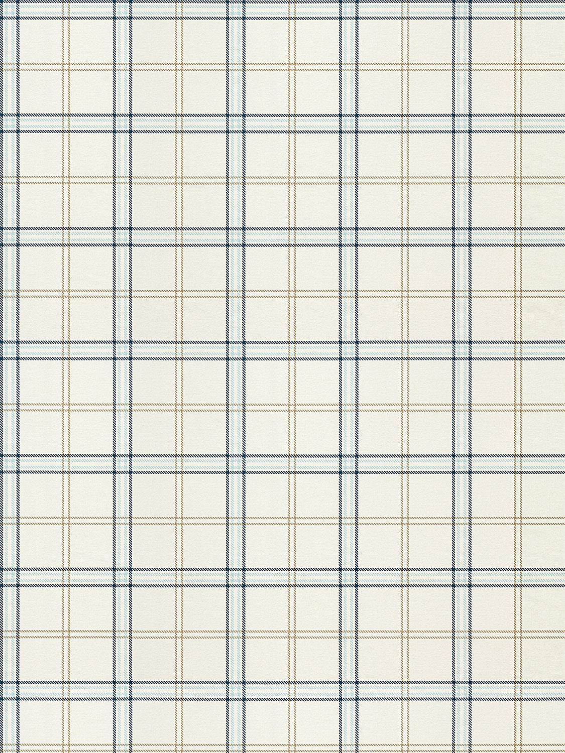 Ezra Plaid - Sky And Sea - Scalamandre Wallpaper