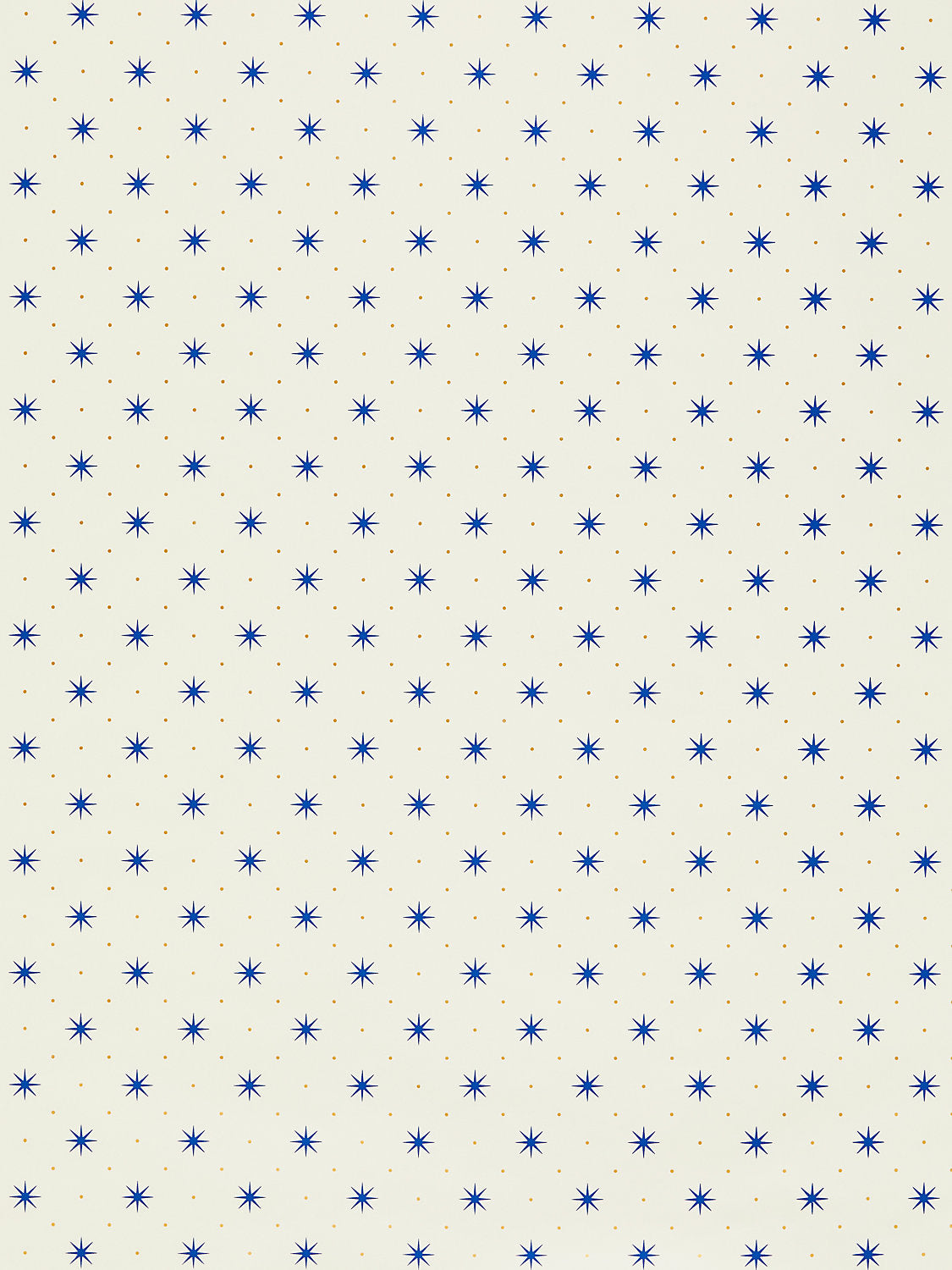 Trixie - Blue & Gold On White