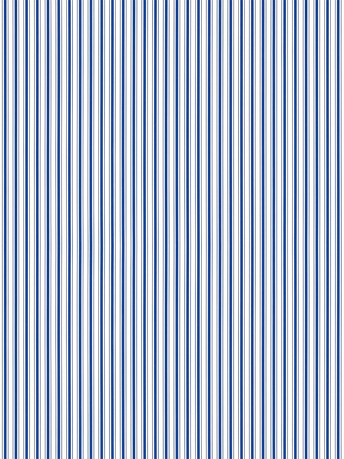 Johnson Stripe - Cobalt - Scalamandre Wallpaper