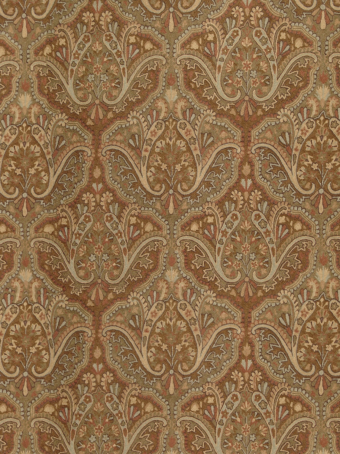 Shaldar Crewel - Brown - Scalamandre Fabric