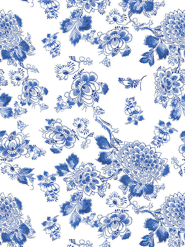 Heritage - Blue - Scalamandre Wallpaper