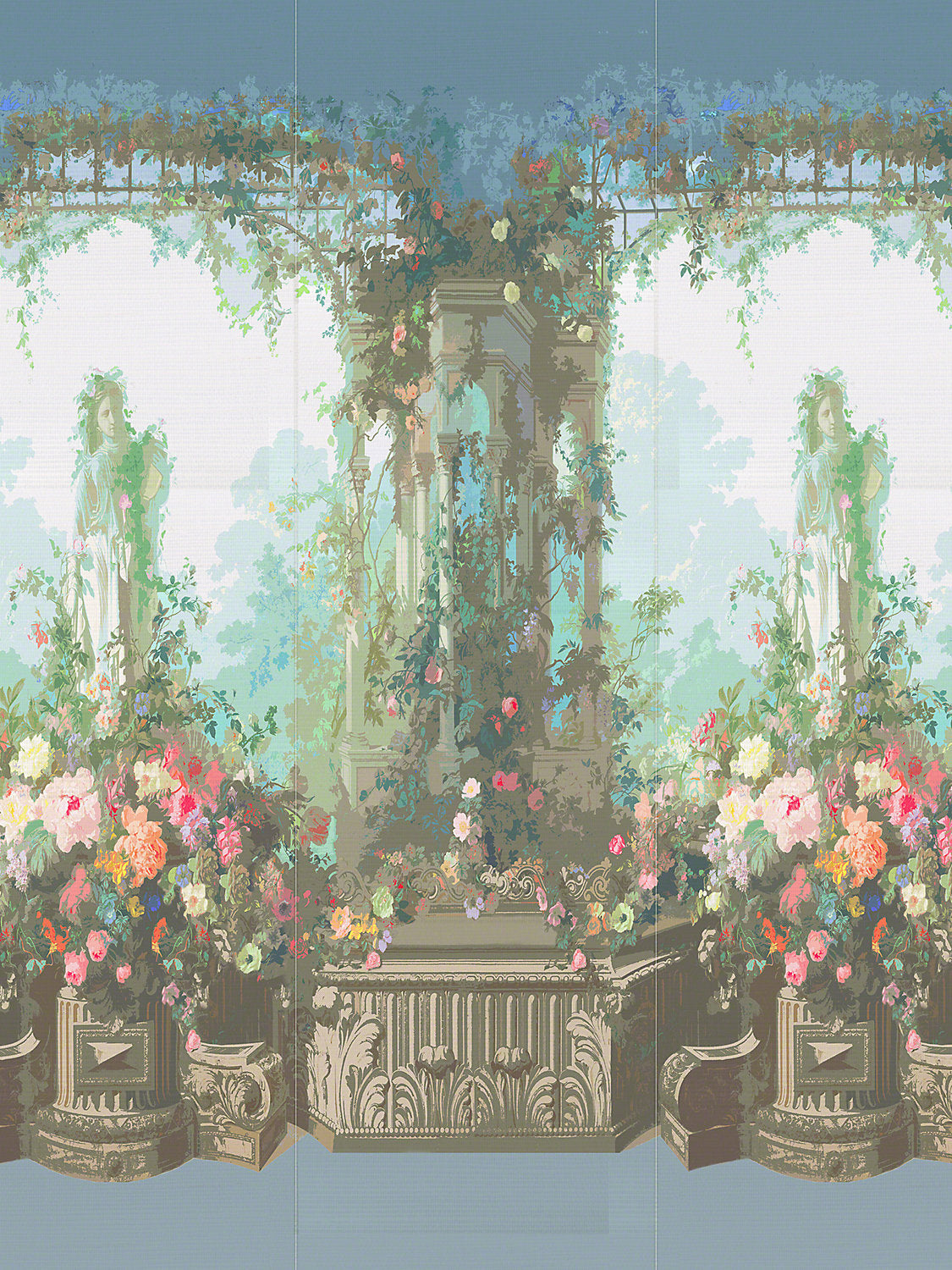 Jardin Defosse Dyptich - Chantilly - Pergola Panel