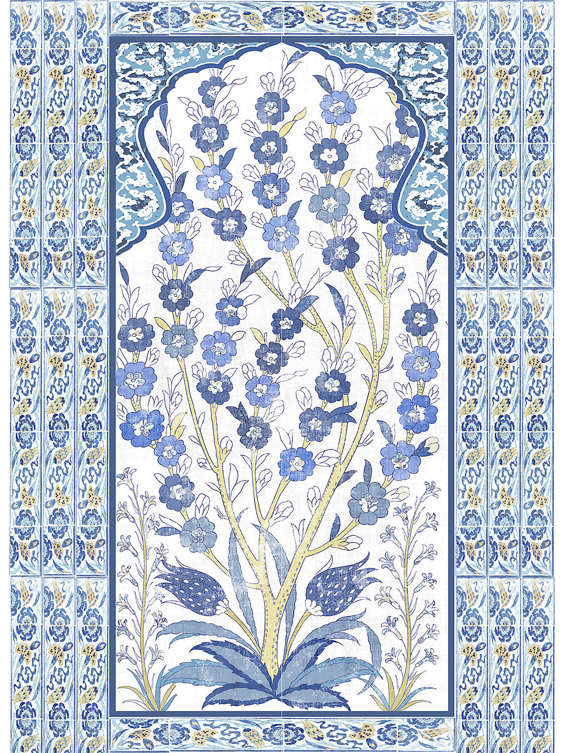 Tree Of Life Dyptich | Single - Classic - Right Panel - Scalamandre Wallpaper