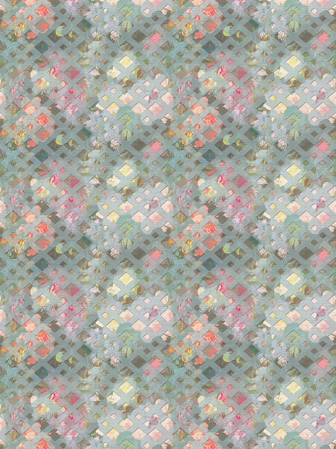 Defosse Trellis - Perlblau - Scalamandre Wallpaper