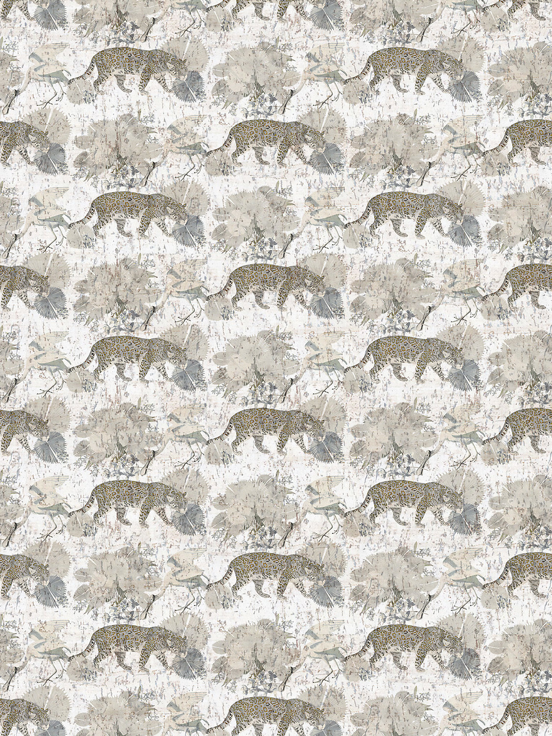 Leopard Walk - Cameo - Scalamandre Wallpaper
