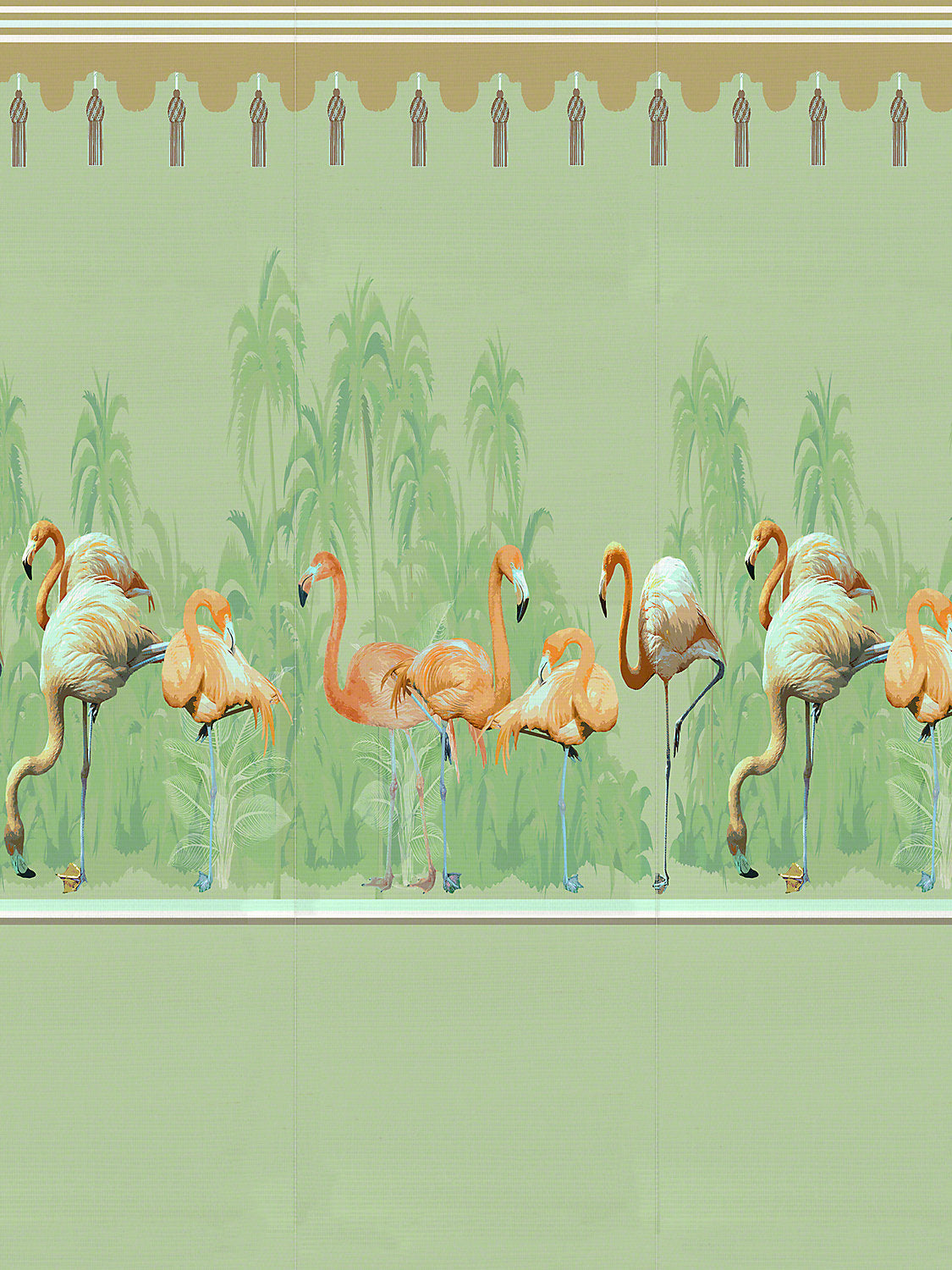 Palm Springs Diptych - Granada - Left Panel - Scalamandre Wallpaper