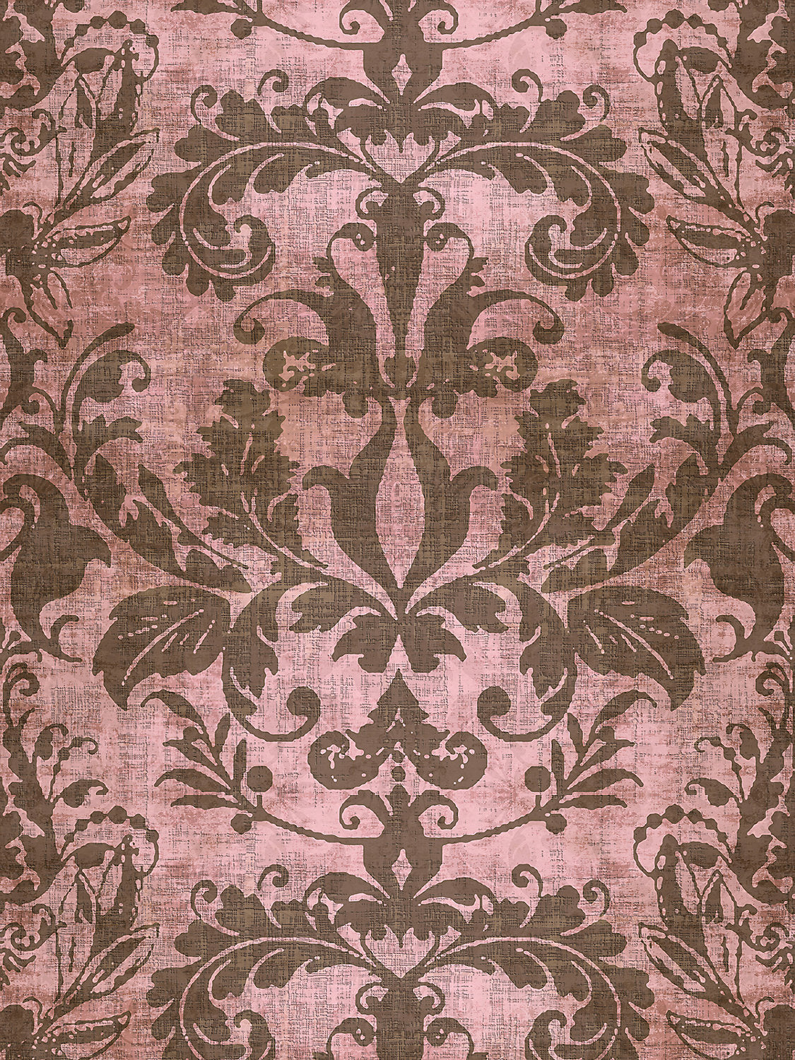 Palace Damask - Blush - Scalamandre Wallpaper