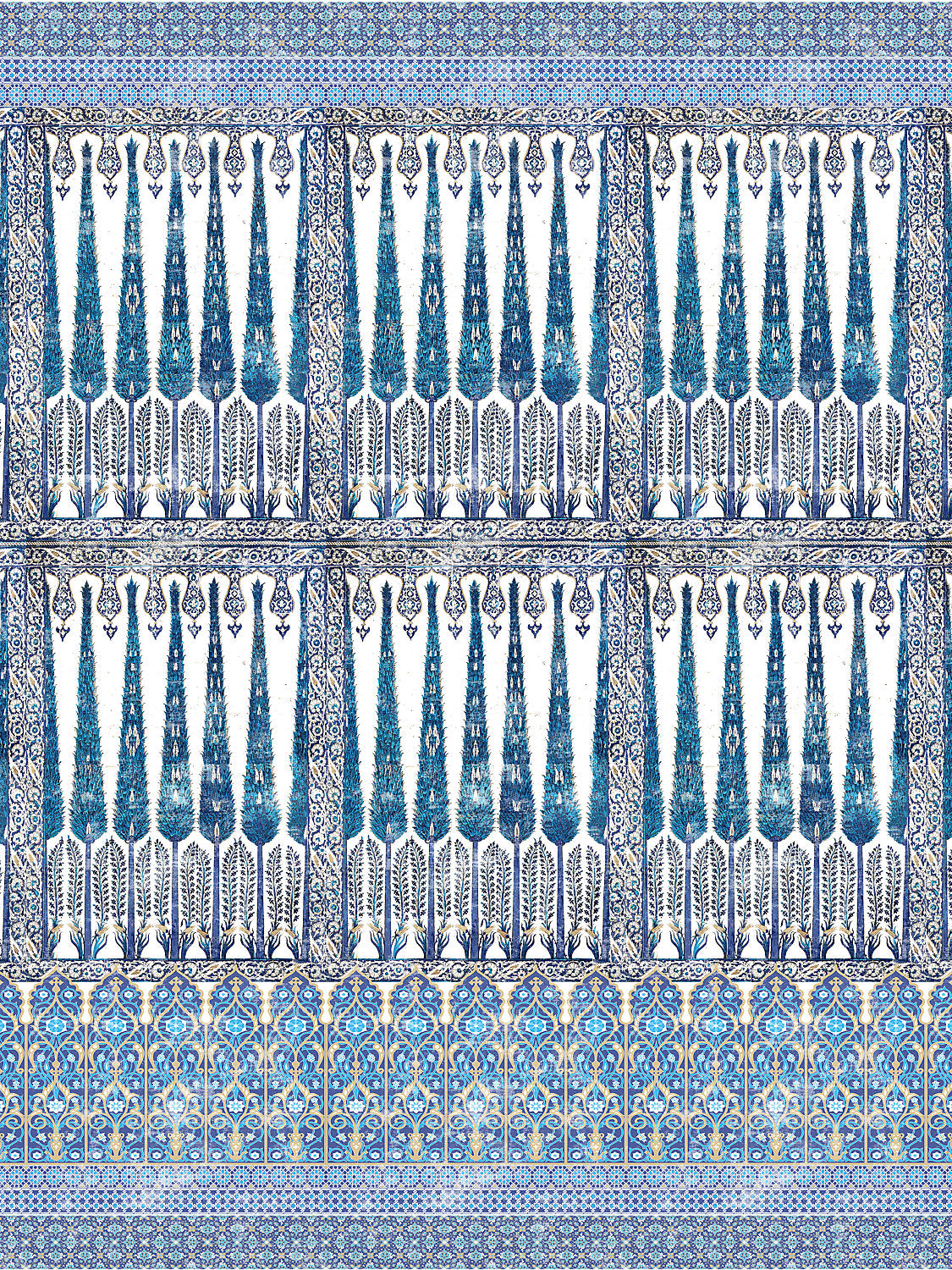 Topkapi Garden | Panel - Classic - Scalamandre Wallpaper