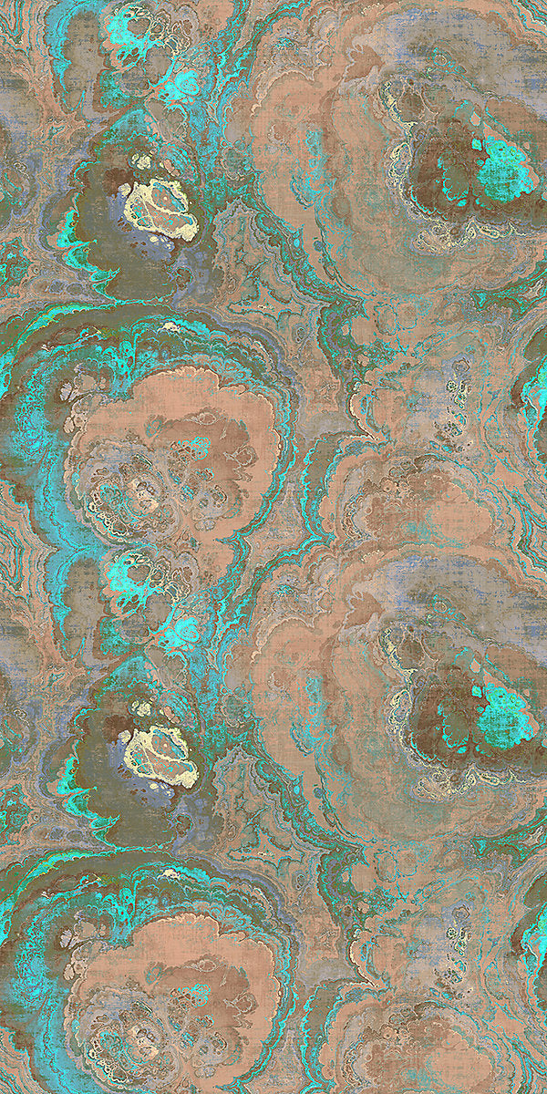 Agate - Clay - Scalamandre Wallpaper