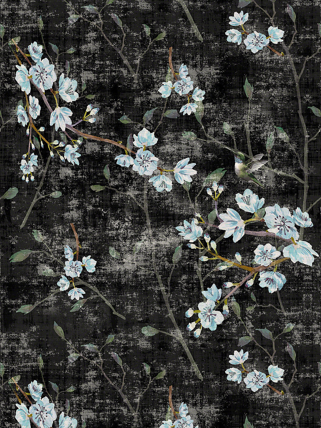 Blossom Fantasia - Black Blue