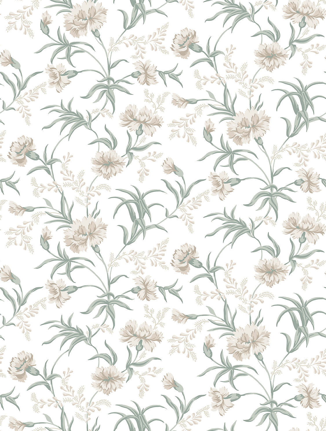 Emilie - Spring Green - Scalamandre Wallpaper