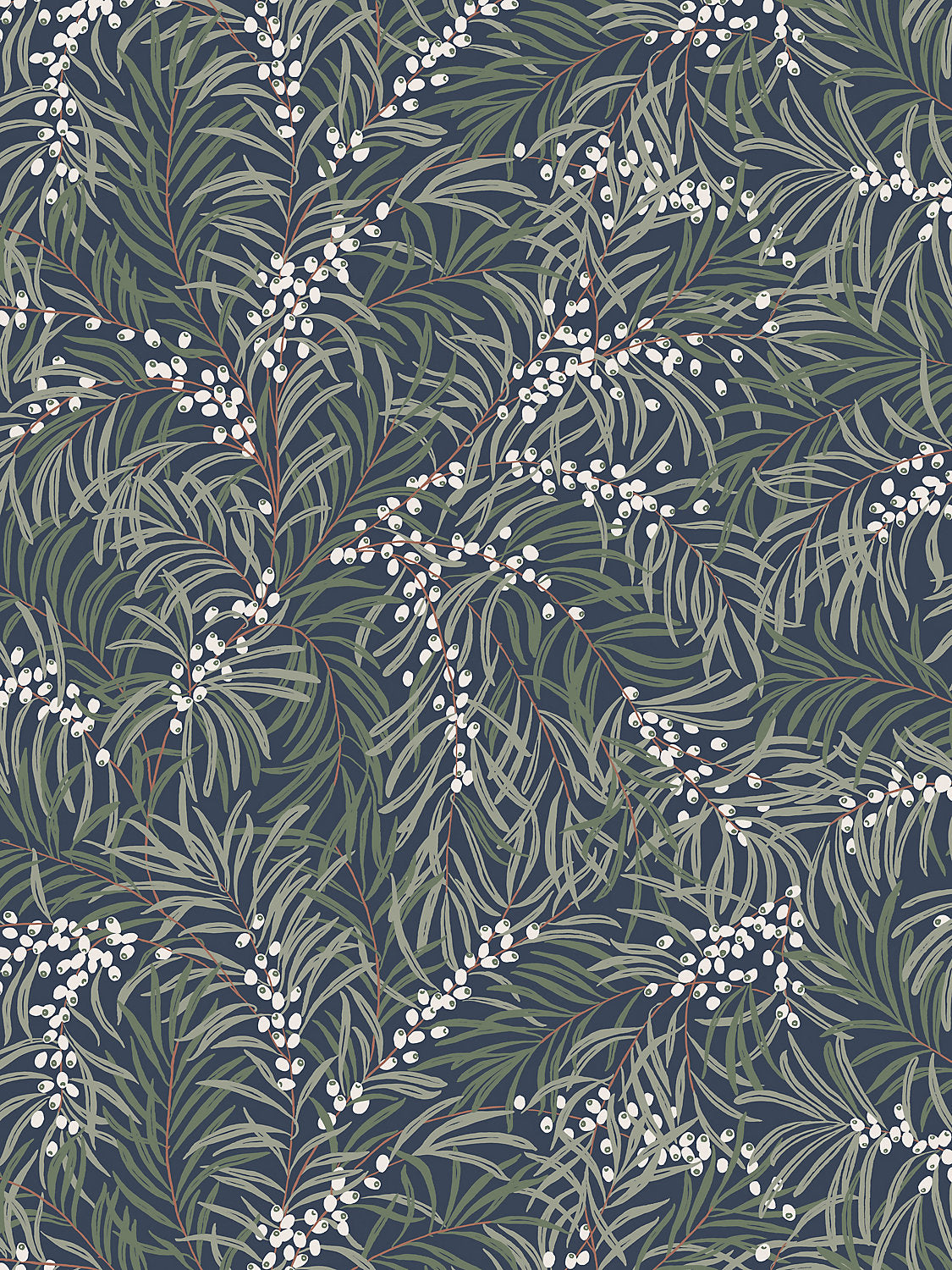 Idun - Classic Blue - Scalamandre Wallpaper