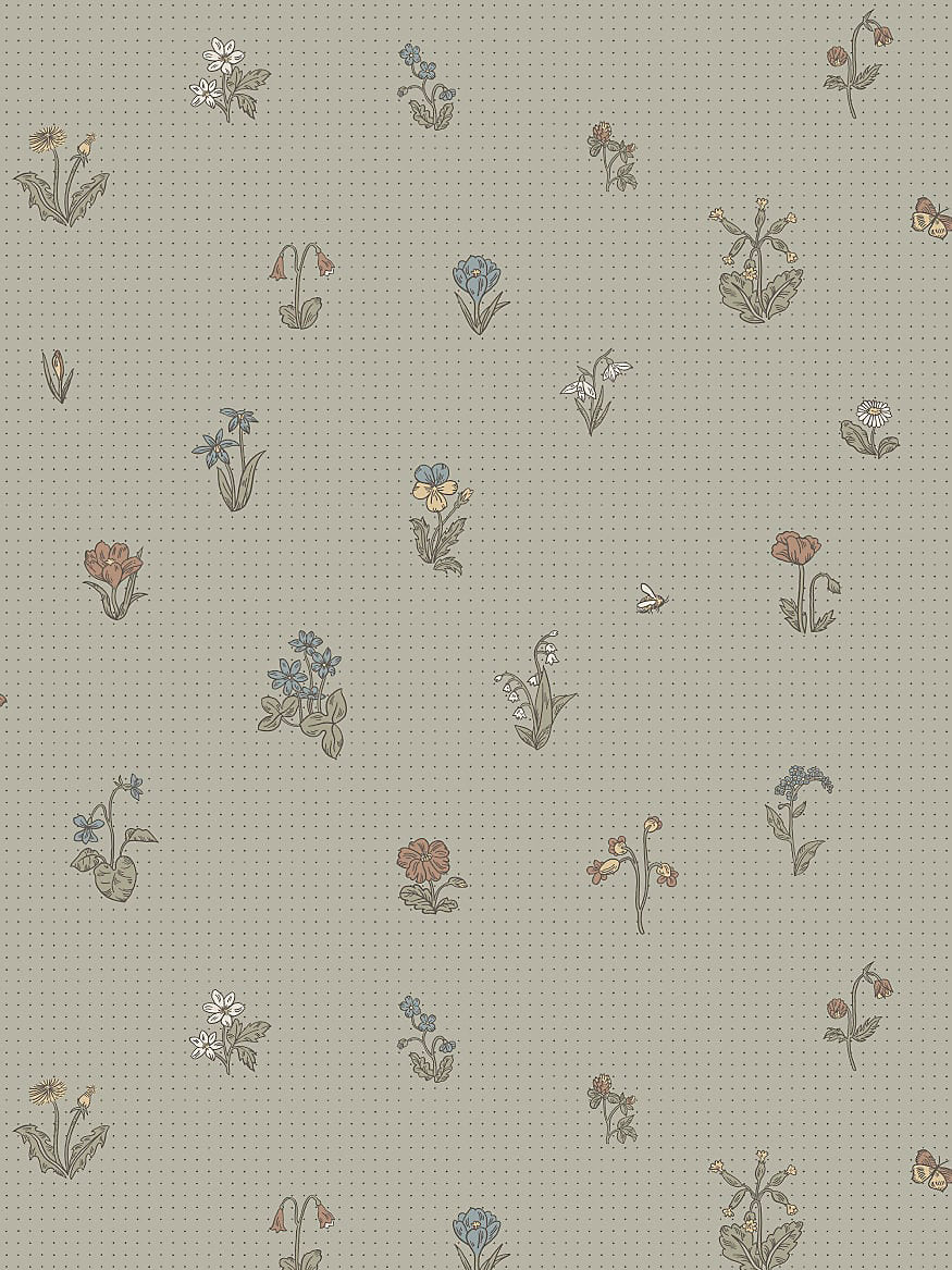 Maja - Sage Green - Scalamandre Wallpaper