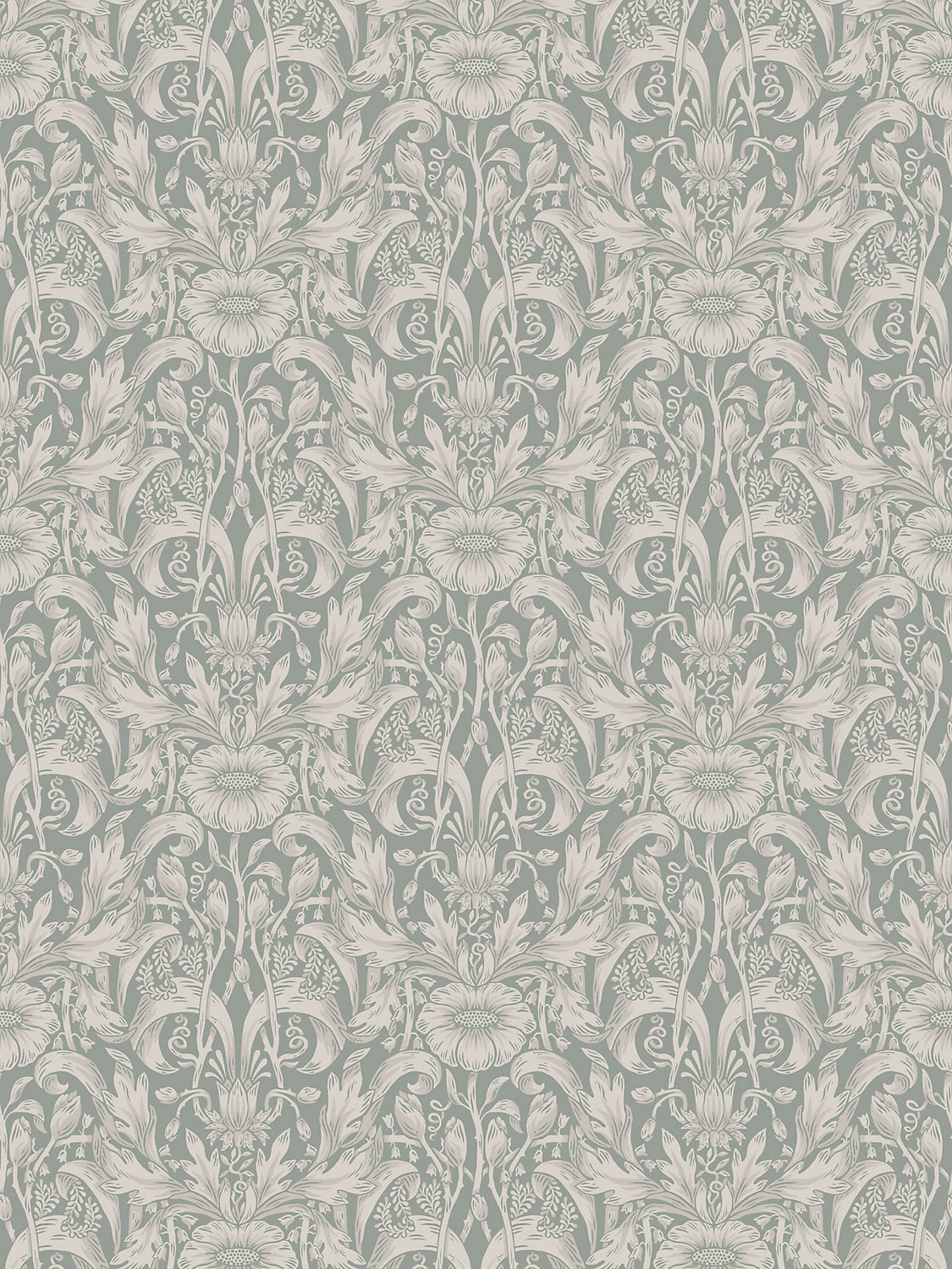 Emil - Garden Green - Scalamandre Wallpaper