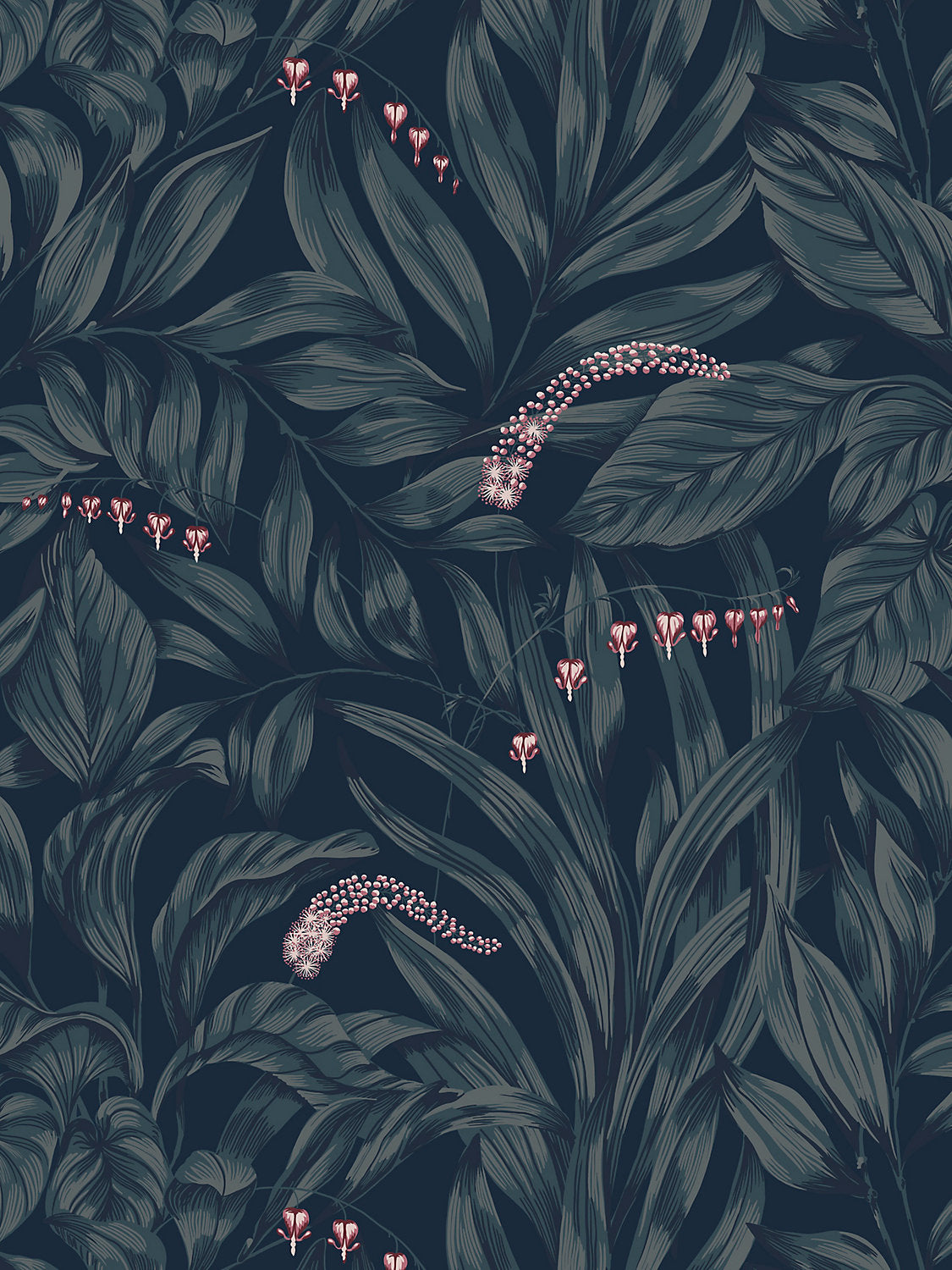 Elin - Midnight Blue - Scalamandre Wallpaper