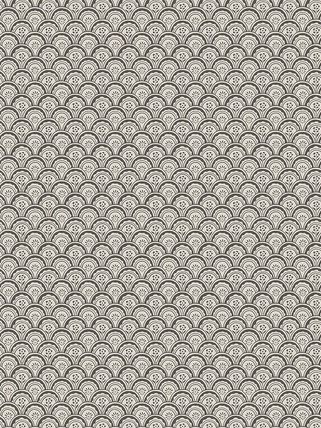 Beata - Graphite - Scalamandre Wallpaper