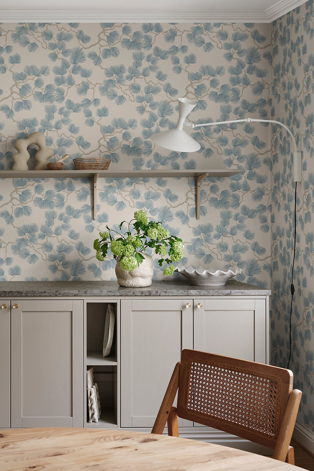 Pine Misty Blue WSB 0804 0328  by Sandberg Wallcovering