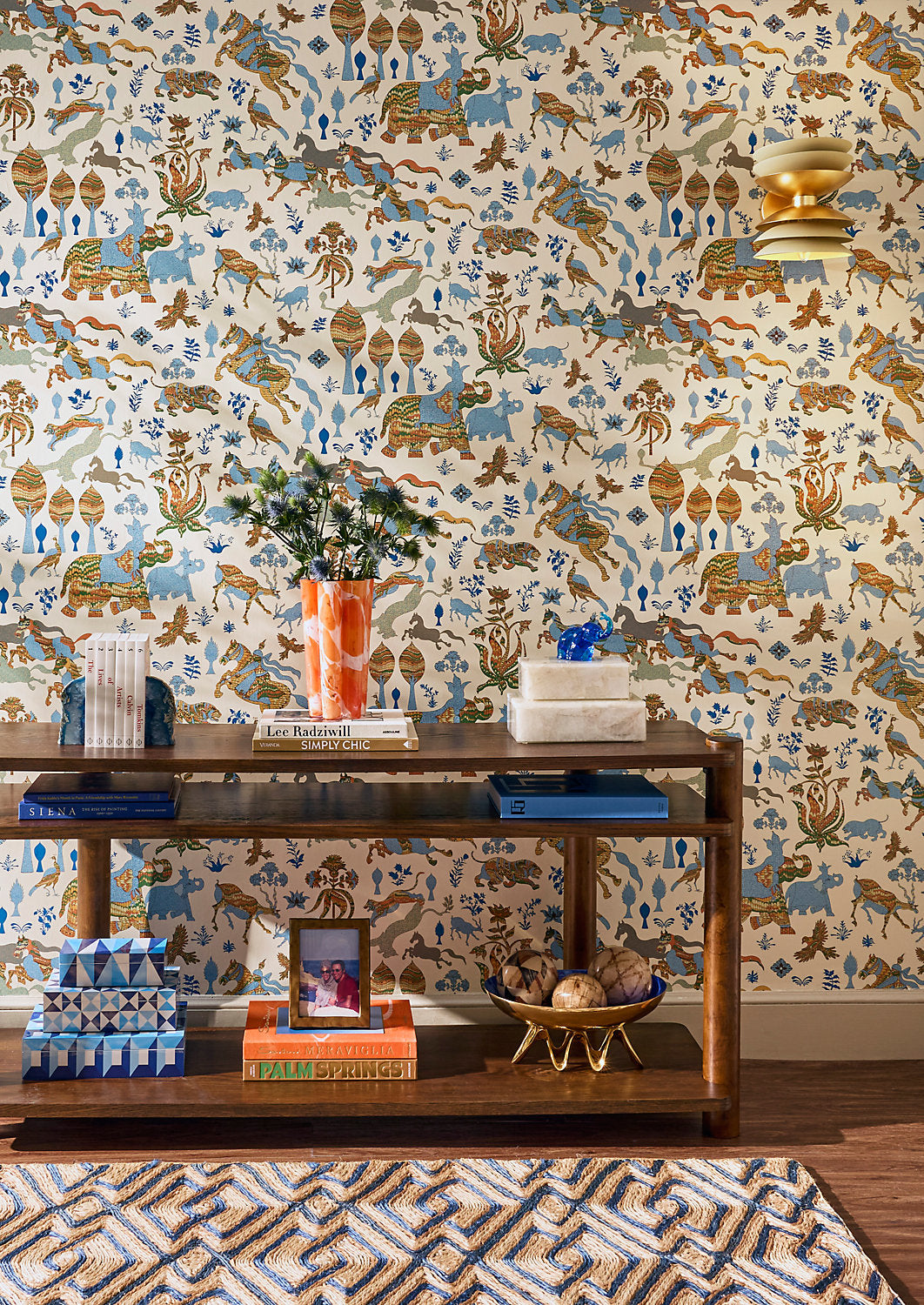 LEGENDS - WALLCOVERING TROPICAL BLUE WW WP88606D 0003 by Old World Weavers Wallpaper