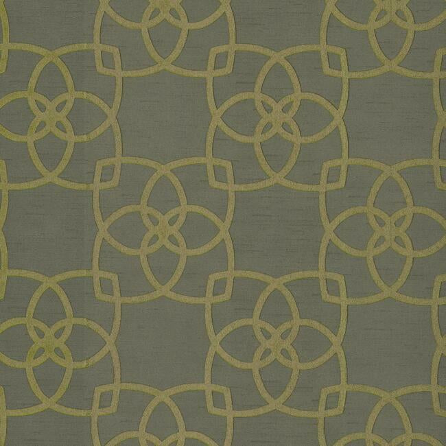 Serendipity Wallpaper - Charcoal/Gold - York Wallcoverings - Y6200204