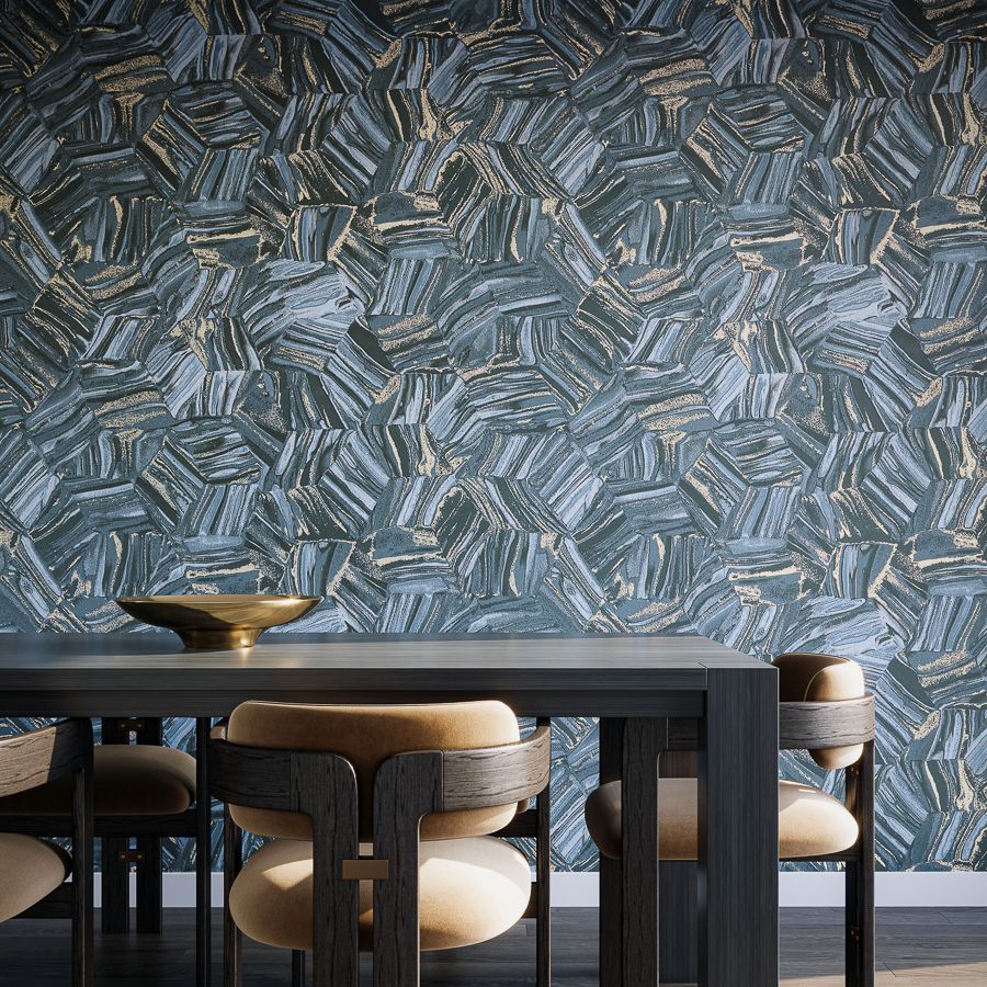 Agate - AGA-010 LAPIS - Innovations Wallcovering - Innovations Wallpaper