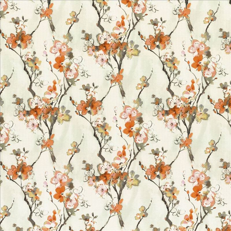 Kasmir Fabric Beautiful Bloom Orange Blossom